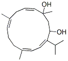 1,7,11-Trimethyl-4-isopropyl-4,6,10,13-cyclotetradecatetrene-1,3-diol Struktur