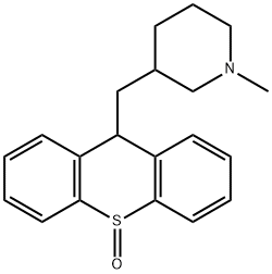 9-[(1-Methyl-3-piperidinyl)methyl]-9H-thioxanthene 10-oxide Struktur