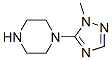 Piperazine, 1-(1-methyl-1H-1,2,4-triazol-5-yl)- (9CI) Struktur