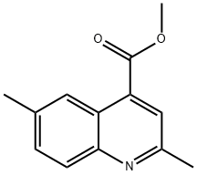 4-Quinolinecarboxylicacid,2,6-dimethyl-,methylester(9CI) Struktur