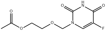 1-[(2'-ACETOXYETHOXY)METHYL]-5-FLUOROURACIL Struktur