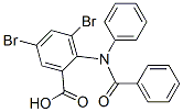 2-(N-Benzoylanilino)-3,5-dibromobenzoic acid Struktur