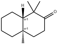 1,1,10-Trimethyl-trans-decalone Struktur