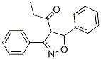 1-(4,5-Dihydro-3,5-diphenylisoxazol-4-yl)-1-propanone Struktur