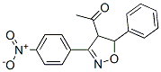 1-[4,5-Dihydro-3-(4-nitrophenyl)-5-phenylisoxazol-4-yl]ethanone Struktur