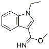 1H-Indole-3-carboximidicacid,1-ethyl-,methylester(9CI) Struktur