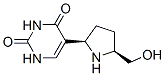 2,4(1H,3H)-Pyrimidinedione, 5-[(2R,5S)-5-(hydroxymethyl)-2-pyrrolidinyl]- (9CI) Struktur