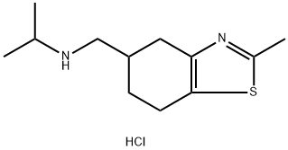 4,5,6,7-Tetrahydro-2-methyl-N-(1-methylethyl)-5-benzothiazolemethanami ne hydrochloride Struktur