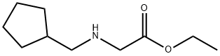 Glycine, N-(cyclopentylmethyl)-, ethyl ester (9CI) Struktur