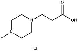 4-METHYL-1-PIPERAZINEPROPANOIC ACID HYDROCHLORIDE Struktur