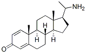 20-aminopregna-1,4-dien-3-one Struktur