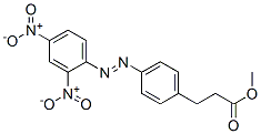 4-[(2,4-Dinitrophenyl)azo]benzenepropanoic acid methyl ester Struktur