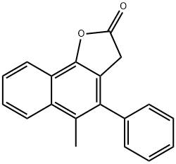 5-Methyl-4-phenylnaphtho[1,2-b]furan-2(3H)-one Struktur