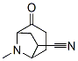 8-Azabicyclo[3.2.1]octane-6-carbonitrile,8-methyl-2-oxo-,endo-(9CI) Struktur