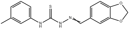 1,3-benzodioxole-5-carbaldehyde N-(3-methylphenyl)thiosemicarbazone Struktur