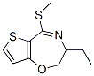 Thieno[2,3-f]-1,4-oxazepine, 3-ethyl-2,3-dihydro-5-(methylthio)- (9CI) Struktur