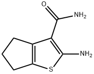 2-AMINO-5,6-DIHYDRO-4H-CYCLOPENTA[B]THIOPHENE-3-CARBOXAMIDE Struktur