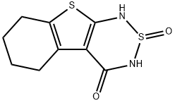 5,6,7,8-Tetrahydro-1H-[1]benzothieno[2,3-c][1,2,6]thiadiazin<br>-4(3H)-one-2-oxide Struktur