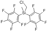 (CHLOROMETHYL)METHYLBIS(PENTAFLUOROPHENYL)SILANE Struktur