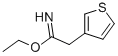 2-THIOPHEN-3-YLACETIMIDIC ACID ETHYL ESTER Struktur