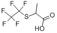 Propanoic acid, 2-[(1,1,2,2,2-pentafluoroethyl)thio]- Struktur