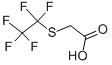 Pentafluoroethylthioacetic acid Struktur