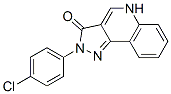 2-(4-chlorophenyl)-2,5-dihydropyrazolo(4,3-c)quinoline-3(3H)-one Struktur