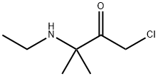 2-Butanone,  1-chloro-3-(ethylamino)-3-methyl- Struktur