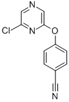 2-CHLORO-6-(4-CYANOPHENOXY) PYRAZINE Struktur