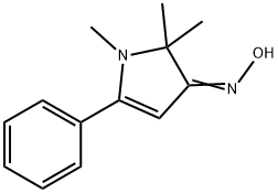 3H-Pyrrol-3-one,1,2-dihydro-1,2,2-trimethyl-5-phenyl-,oxime(9CI) Struktur