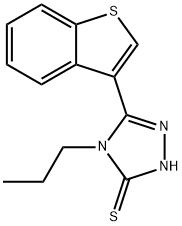 5-(1-BENZOTHIEN-3-YL)-4-PROPYL-4H-1,2,4-TRIAZOLE-3-THIOL Struktur