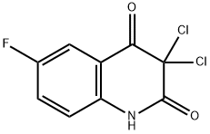 2,4(1H,3H)-Quinolinedione, 3,3-dichloro-6-fluoro- Struktur