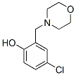 4-chloro-2-(morpholin-4-ylmethyl)phenol Struktur