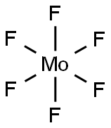 MOLYBDENUM HEXAFLUORIDE Struktur