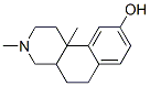 3,10b-dimethyl-9-hydroxy-1,2,3,4,4a,5,6,10b-octahydrobenzo(f)isoquinoline Struktur