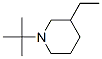 Piperidine, 1-(1,1-dimethylethyl)-3-ethyl- (9CI) Struktur