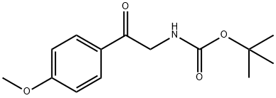 [2-(4-METHOXY-PHENYL)-2-OXO-ETHYL]-CARBAMIC ACID TERT-BUTYL ESTER Struktur