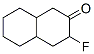 2(1H)-Naphthalenone,  3-fluorooctahydro- Struktur