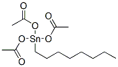 triacetoxyoctylstannane Struktur