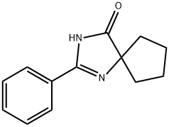 2-PHENYL-1,3-DIAZA-SPIRO[4.4]NON-1-EN-4-ONE Struktur