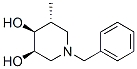 3,4-Piperidinediol, 5-methyl-1-(phenylmethyl)-, (3R,4S,5R)- (9CI) Struktur