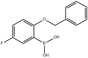 2-Benzyloxy-5-fluorophenylboronic acid Structure