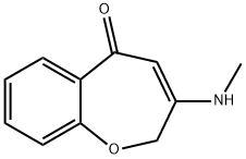 3-(methylamino)-1-benzoxepin-5(2H)-one Struktur