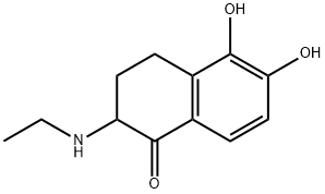 1(2H)-Naphthalenone, 2-(ethylamino)-3,4-dihydro-5,6-dihydroxy- (9CI) Struktur