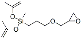 [3-(2,3-Epoxypropan-1-yloxy)propyl]bis(isopropenyloxy)(methyl)silane Struktur