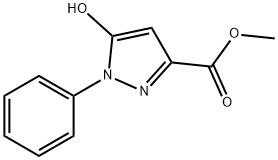 Methyl 5-hydroxy-1-phenyl-1H-pyrazole-3-carboxylate Struktur