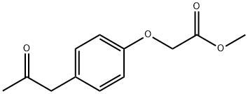 METHYL 4-(2-OXOPROPYL)PHENOXYACETATE Struktur