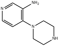 3-Pyridinamine,4-(1-piperazinyl)-(9CI) Struktur