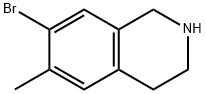 Isoquinoline, 7-bromo-1,2,3,4-tetrahydro-6-methyl- (9CI) Struktur