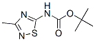 Carbamic  acid,  (3-methyl-1,2,4-thiadiazol-5-yl)-,  1,1-dimethylethyl  ester  (9CI) Struktur